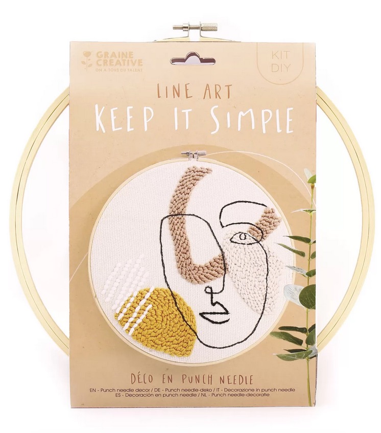 Kit Punch Needle Line Art