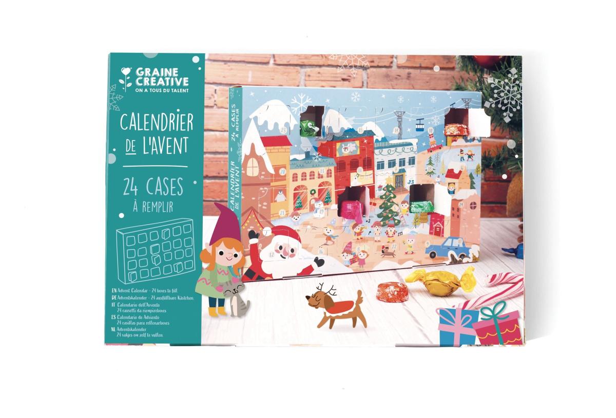 Calendrier De L Avent 24 Cases A Remplir