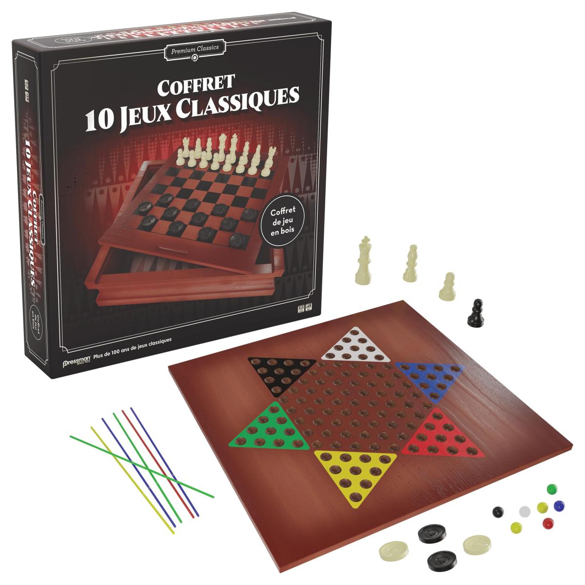 Mallette Multi Jeux - 10 Jeux de Société Classiques