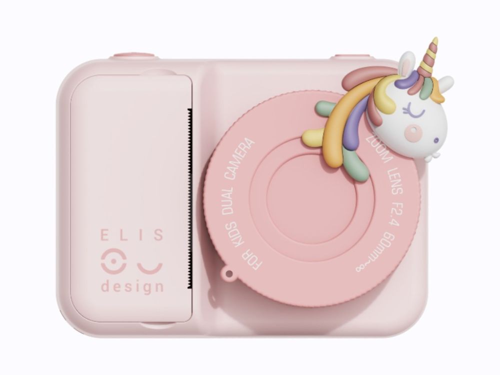 Appareil photo Licorne rose