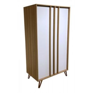 Armoire TRIESTRE chêne-blanc