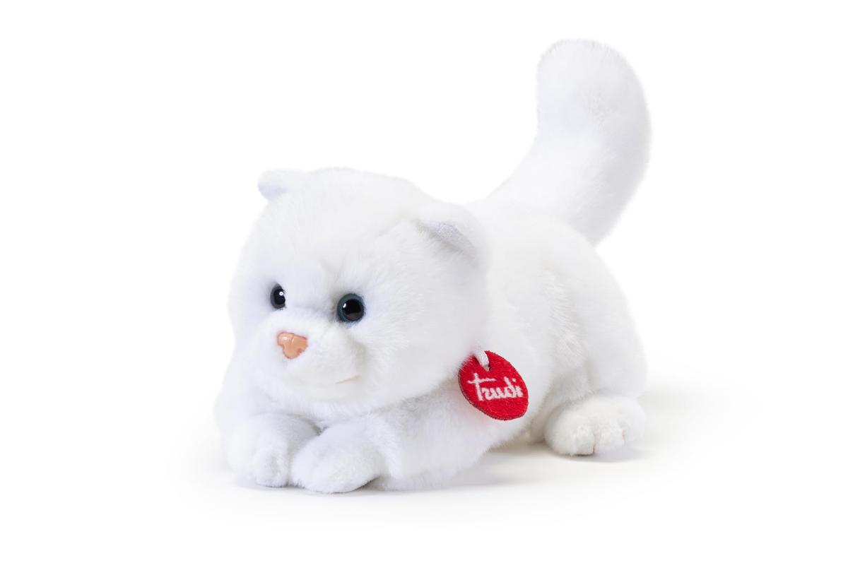 Trudi - Peluche Chat Brad Blanc