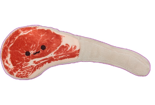 Porte clef Peluhce - Barbecue - cotelette 8cm