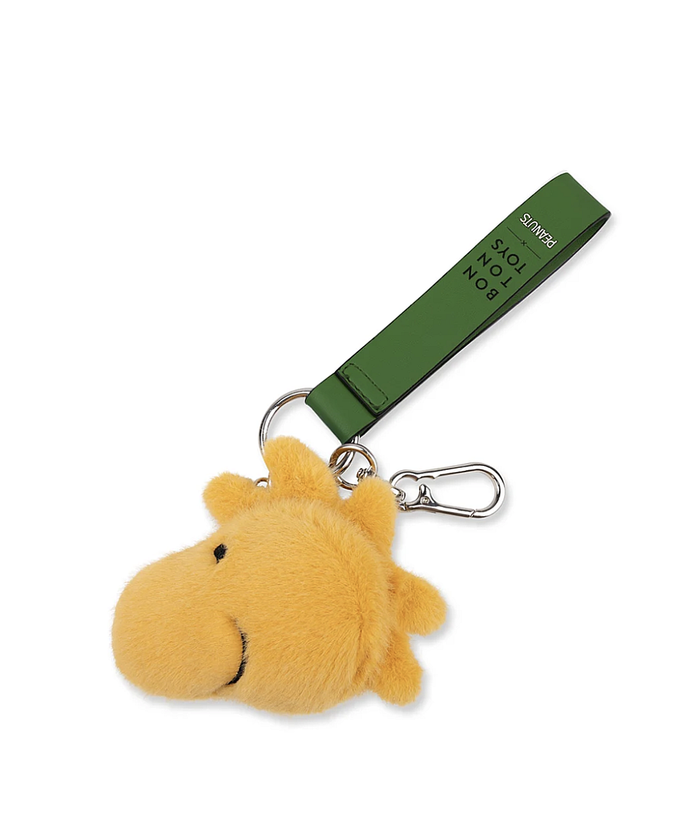 Porte clefs Snoopy Woodstock Fuzzy jaune - 9cm ECO