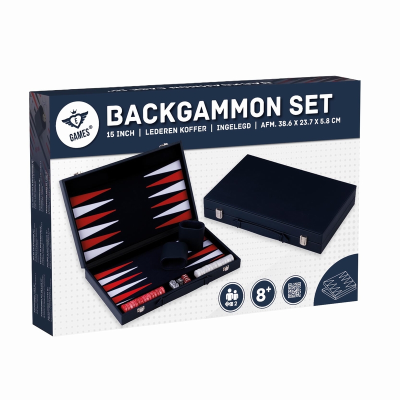 Jeu Backgammon velours 36 cm