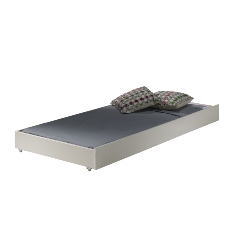 Lit-tiroir gigogne Scott coloris blanc