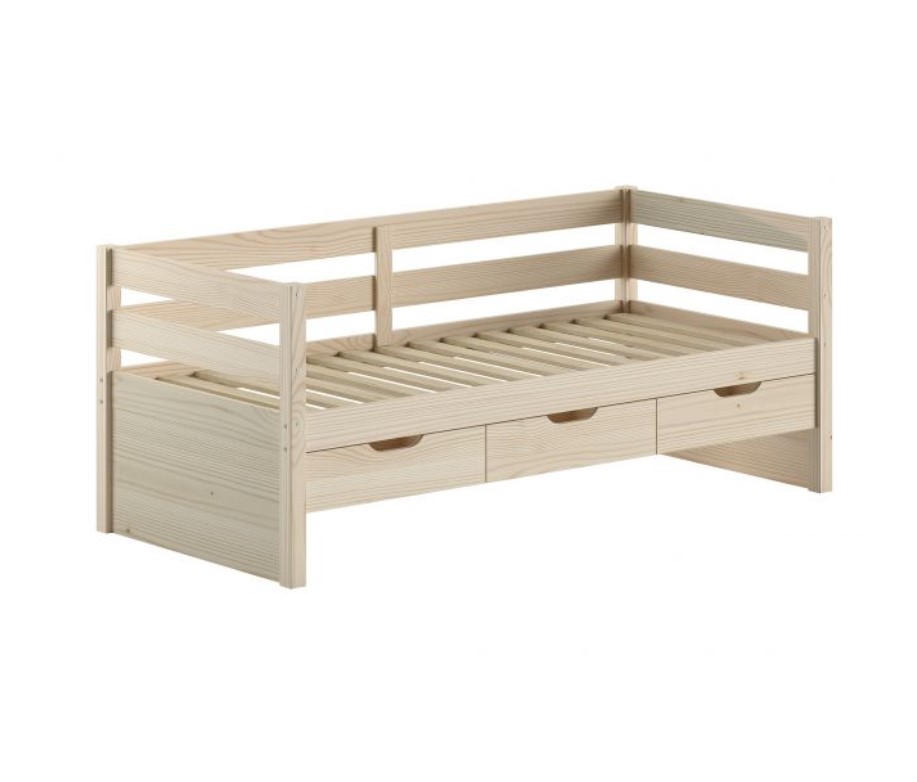 Lit capitaine Margrit 90 x 200 cm finition pin