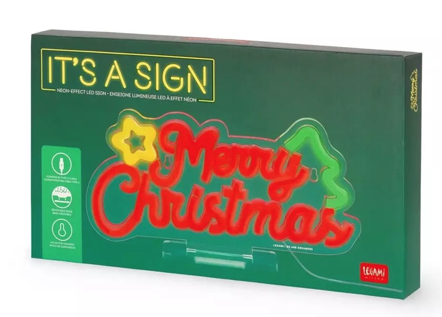 Lampe it's a sign - merry xmas