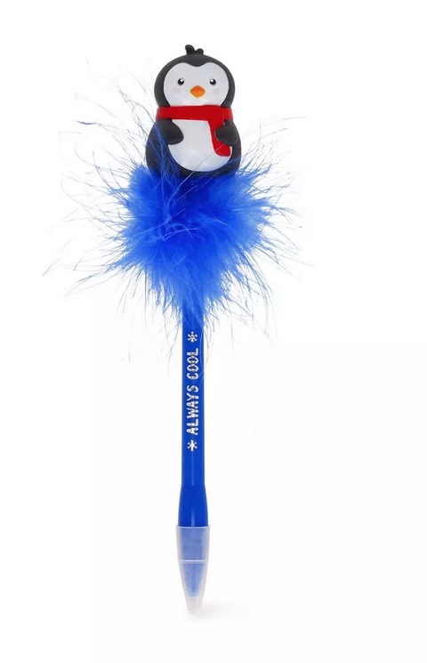Stylo a bille lumineux pingouin