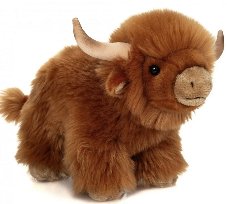 Peluche vache highland de 28 cm