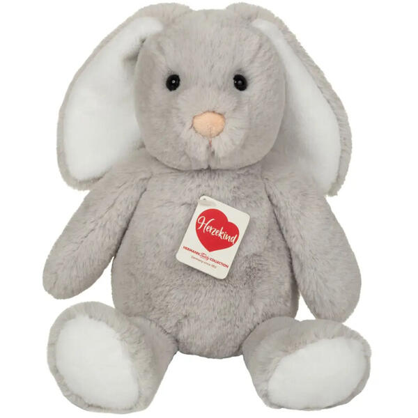 Peluche lapin gris Abby de 32 cm