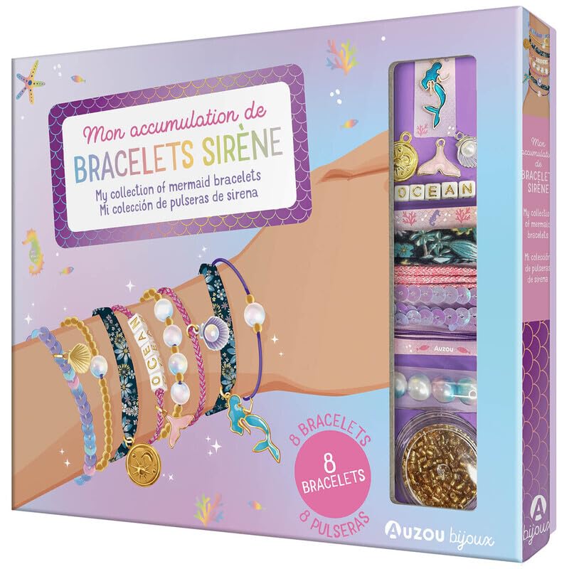 Ma boIte a bijoux - mon accumulation de bracelets sirene