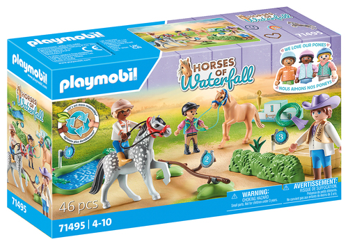 71495 Playmobil Cavaliers poneys et saut d'obstacles