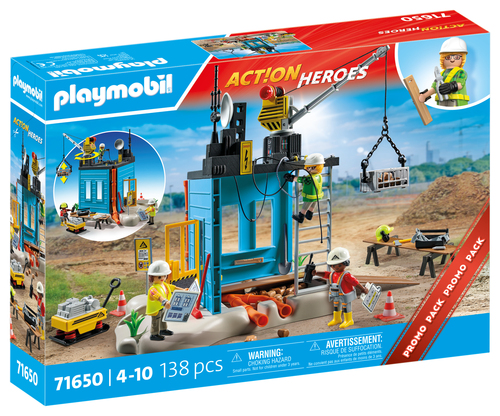 71650 Playmobil Ouvriers et chantier