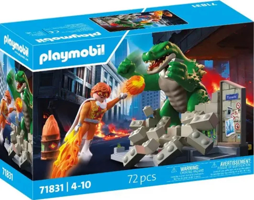 71831 Playmobil Les super-héros contre le lézard géant
