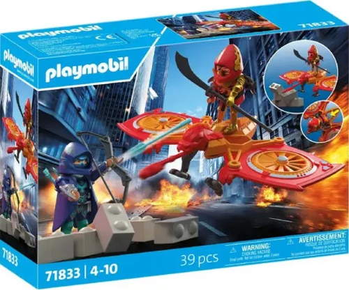 71833 Playmobil Super-héros et son drone contre un ninja