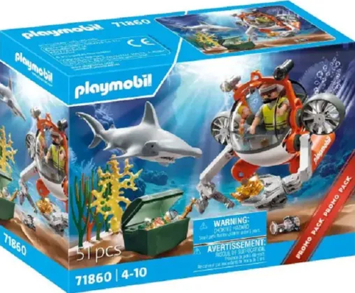 71860 Playmobil Chasse au trésor avec sous-marin