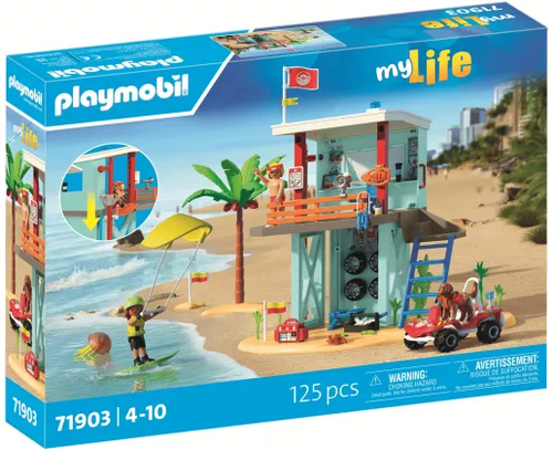 71903 Playmobil Poste de secours & voiturette de plage
