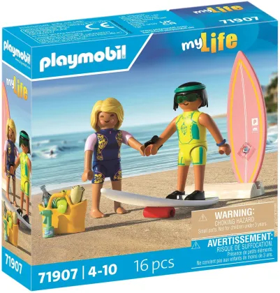 71907 Playmobil Cours de surf à la plage, 2 personnages