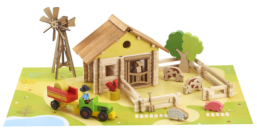 JEUJURA Ma ferme en bois - 145 pieces
