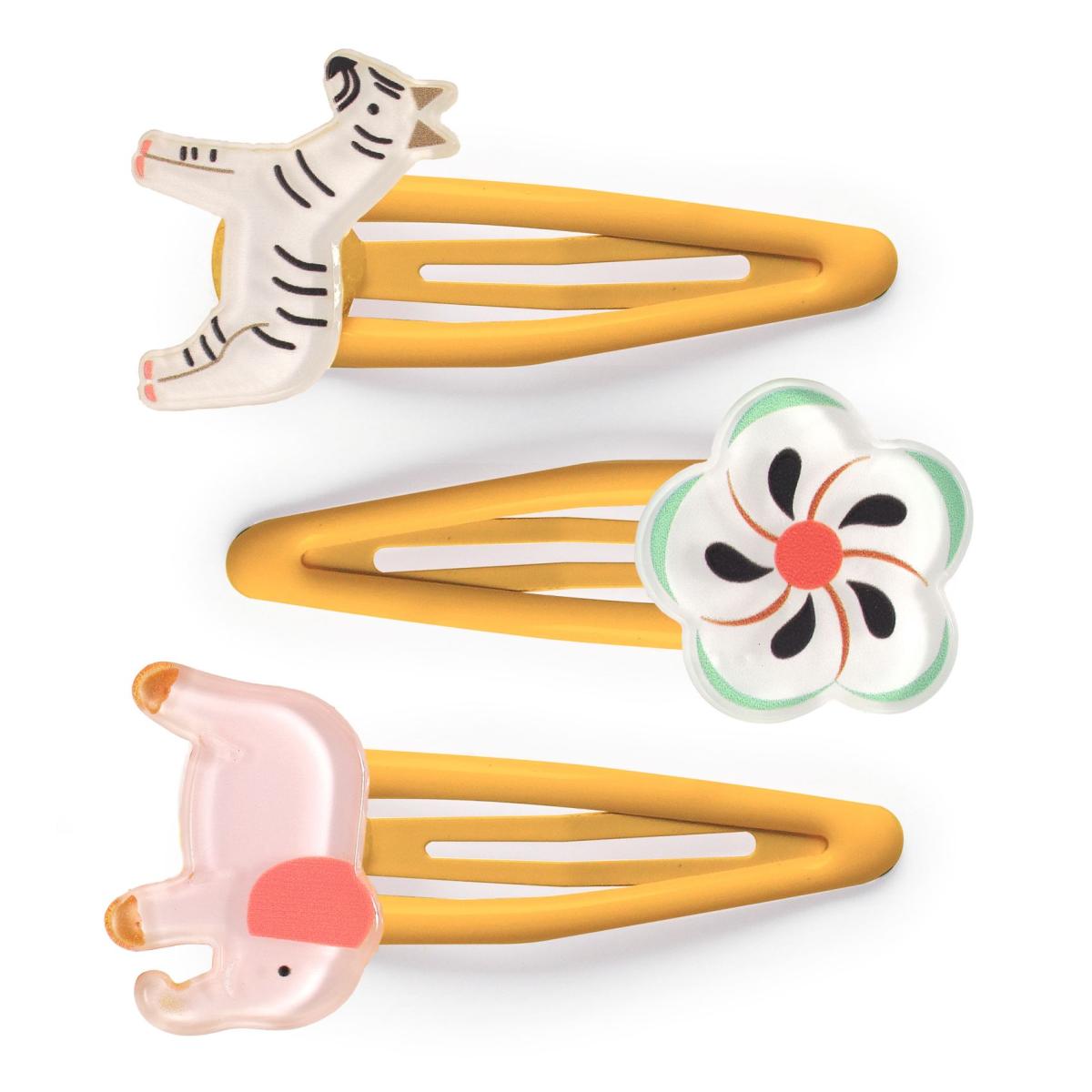 Barrettes Nadette - collection jungle