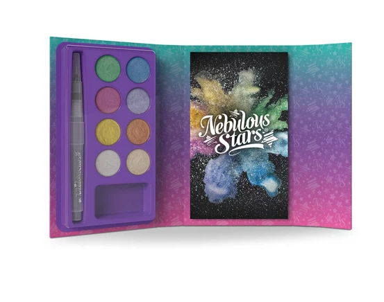 Aquarelles métalliques sur pages