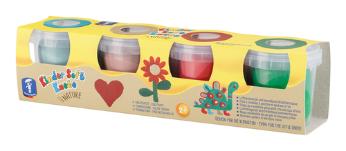 Nature Pâte à modeler Couleurs assorties 4 pièce