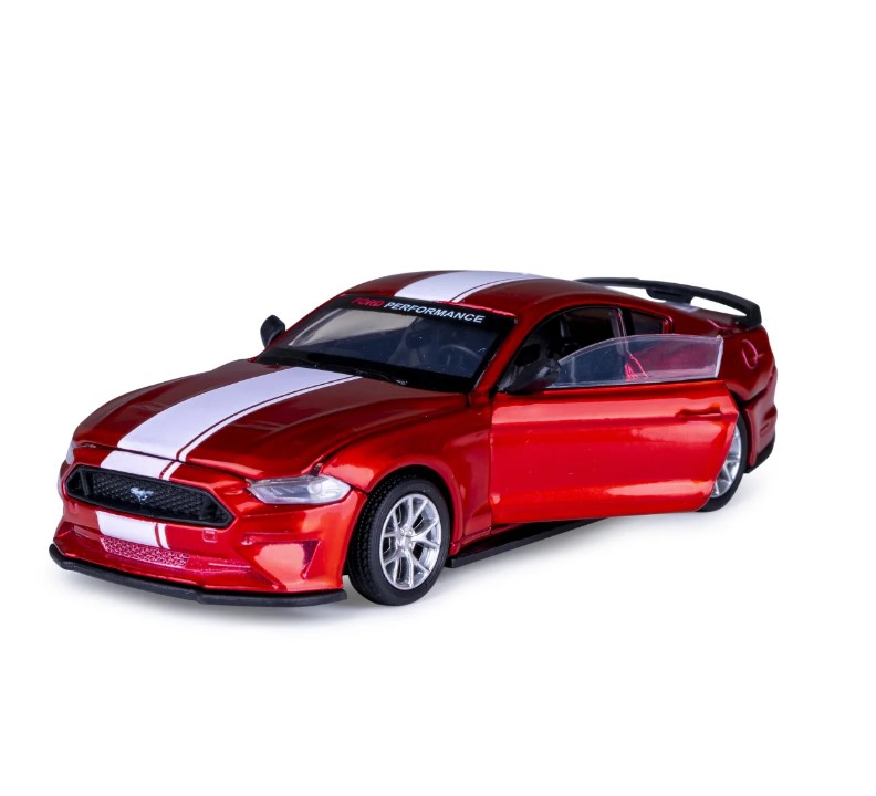 Ford Mustang GT miniature 1:42 rouge 2en1