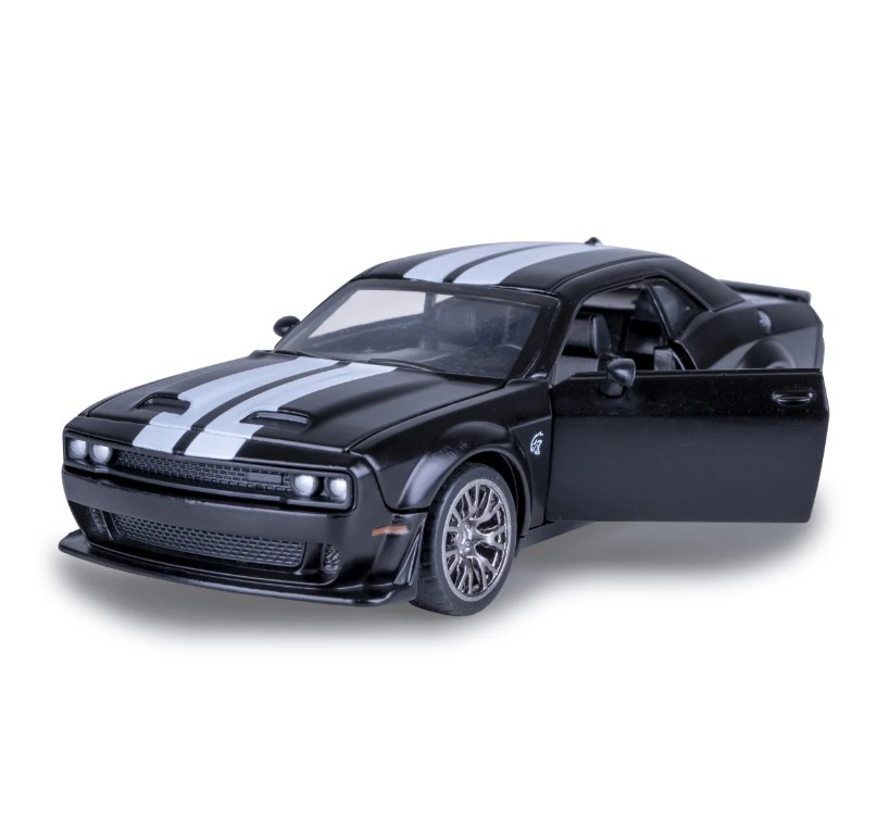 Dodge Challenger SRT Jailbreak miniature 1:36 noire 2en1
