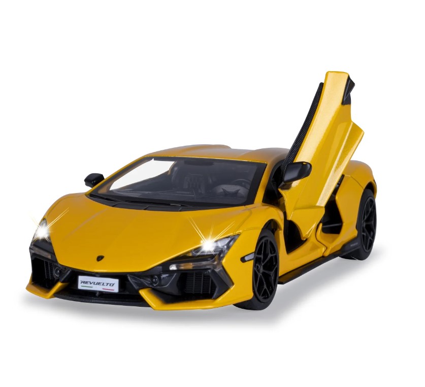 Lamborghini Revuelto miniature 1:24 jaune avec piles