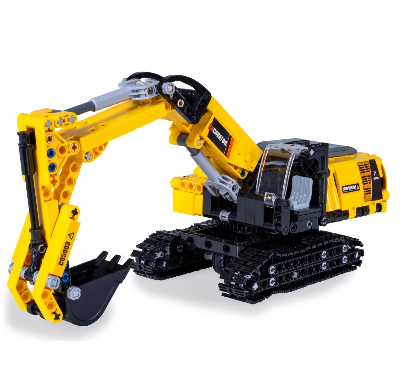 CaDA Pelleteuse Bricks jaune