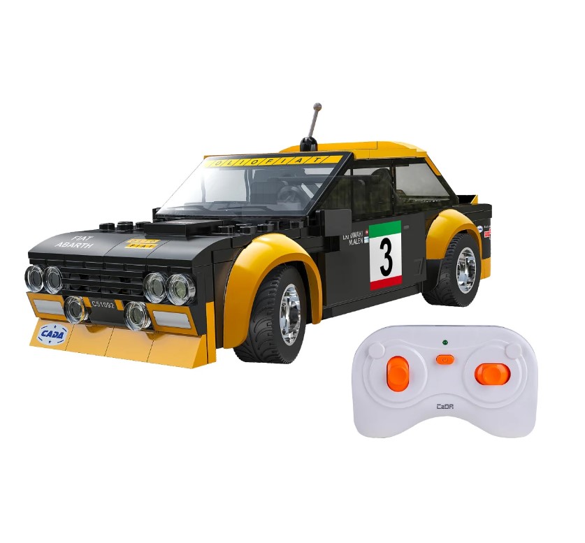 CaDA Fiat Abarth 131 1:20 noir 2,4GHz Bricks