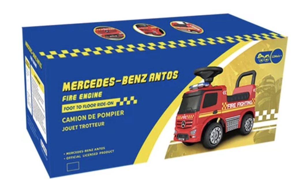 Trotteur rouge - Mercedes Antos Pompier