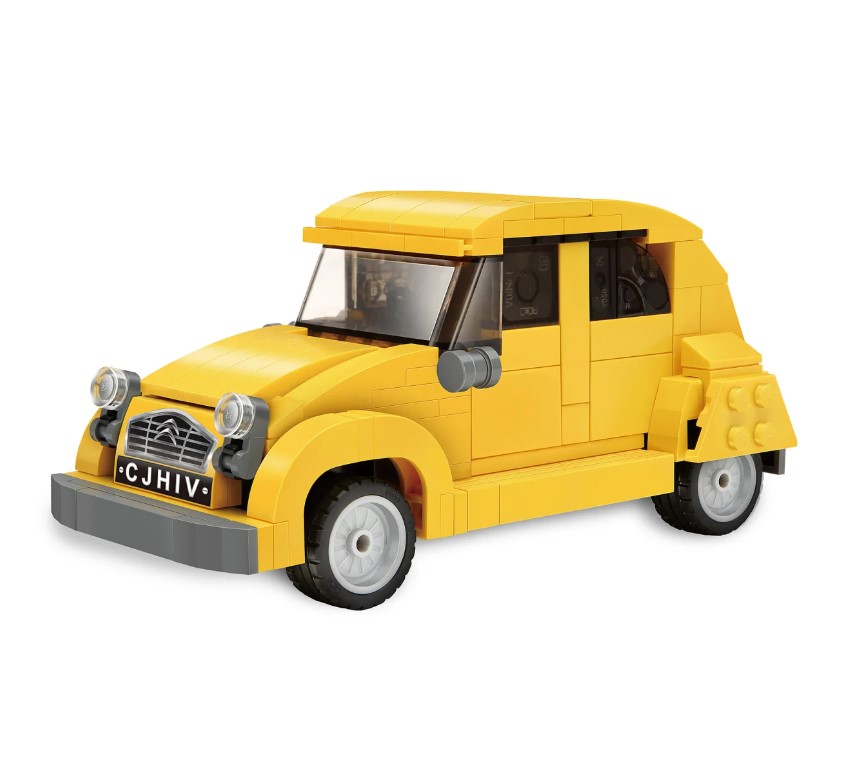 CaDA Citroën 2CV 1:24 jaune Bricks