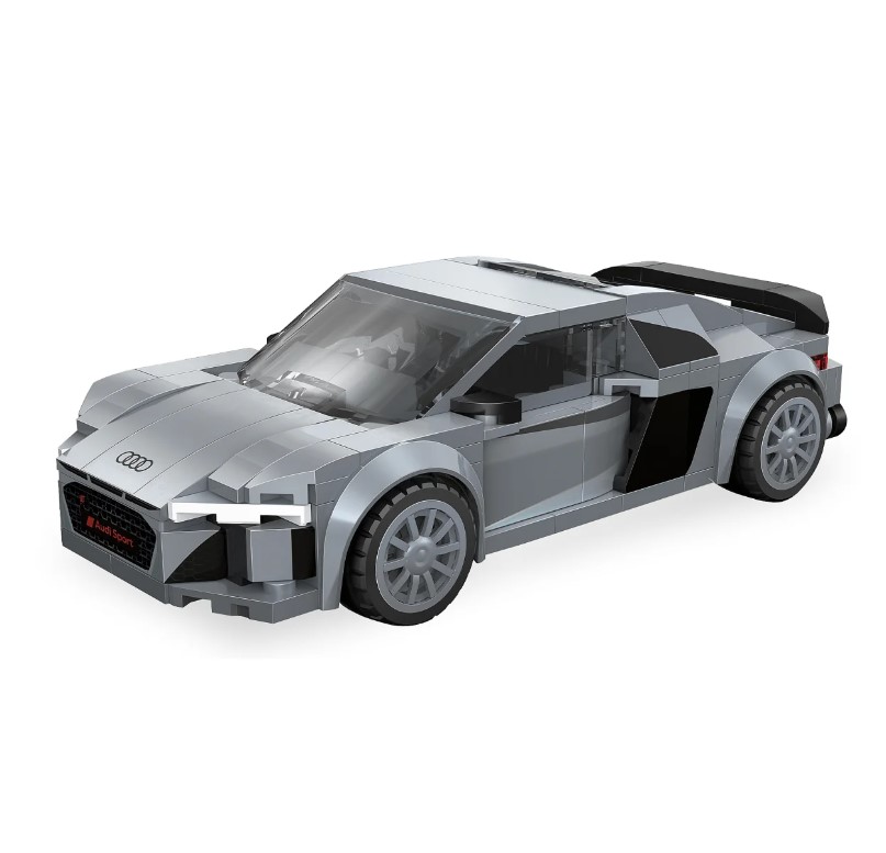 CaDA Audi R8 Coupé 1:24 gris Bricks