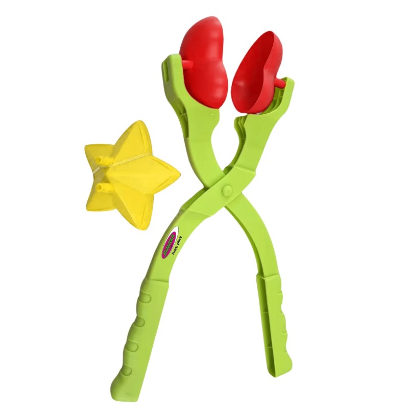 Moule à neige coeur et étoile 2en1