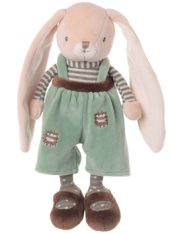 Bunny Brothers 30 cm Salopette verte