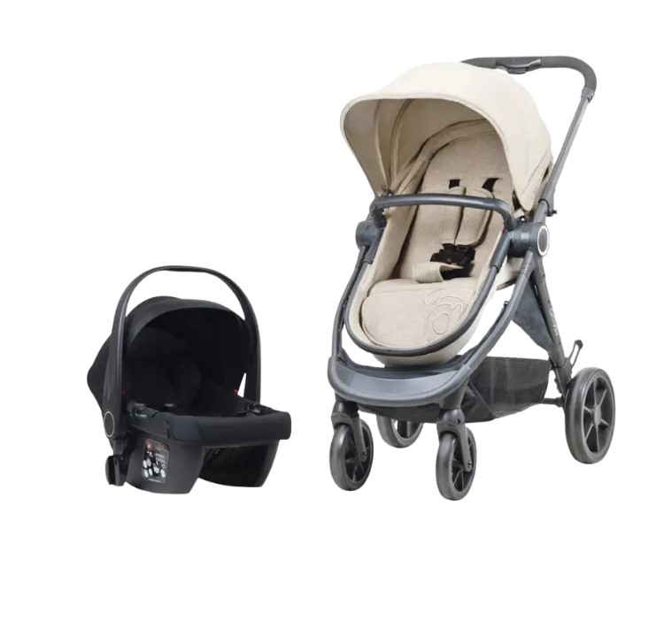 Poussette convertible Happy beige