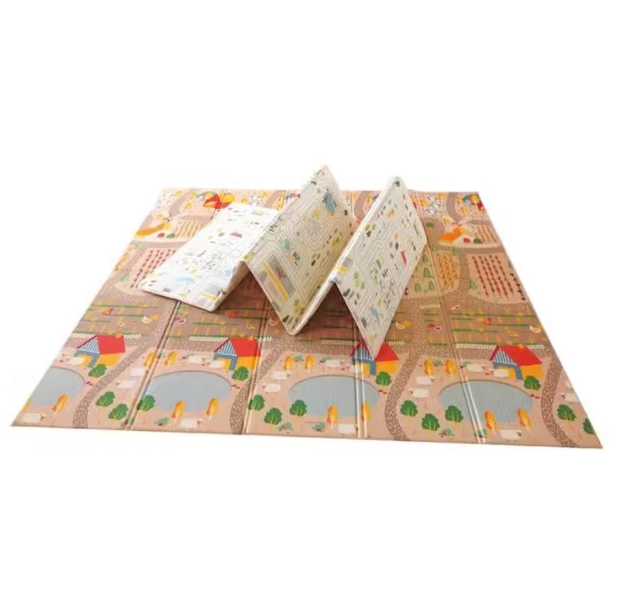 Tapis de jeu pliant 120x180 cm Animaux & Ville