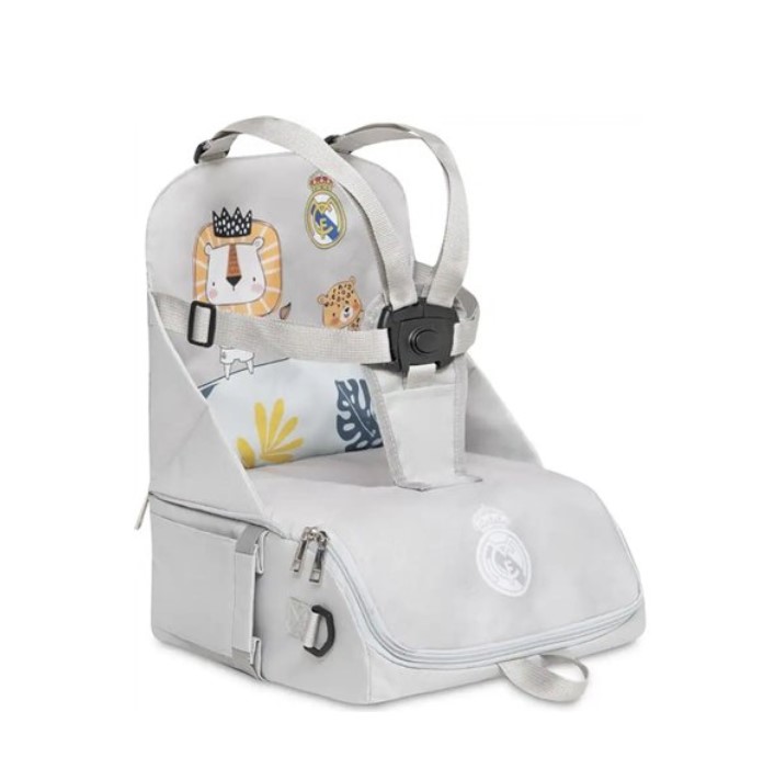 Chaise haute portable Real Madrid grise