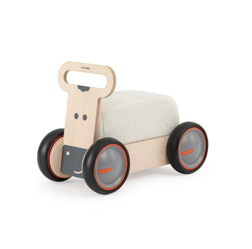 Porteur en bois vache - naturel