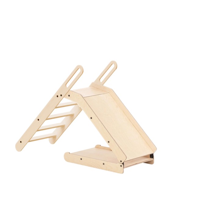 Toboggan pliable en bois - naturel