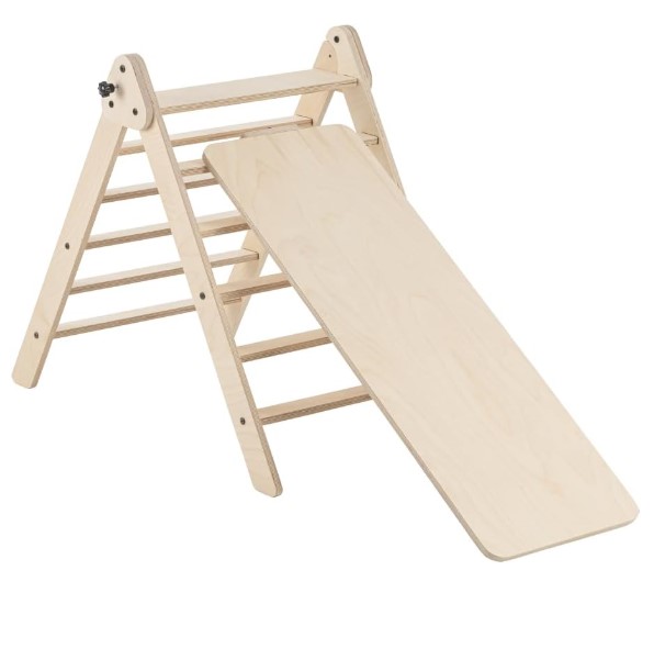 Triangle Pikler et toboggan et escalade