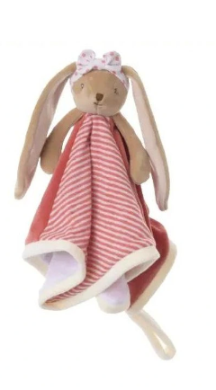 Doudou bebe lapin rouge - Baby rug