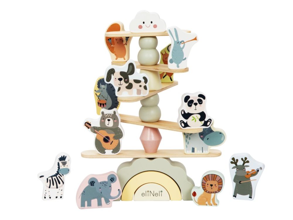 Jeu d'équilibre avec animaux rigolos