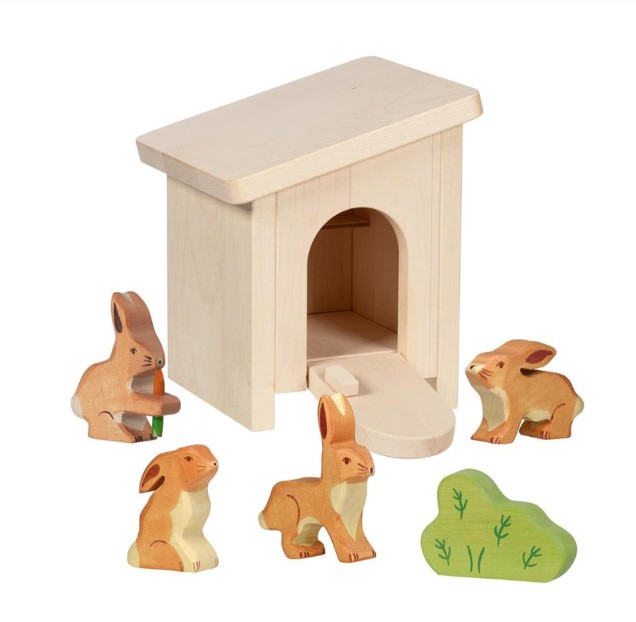 Holztiger Ferme - Clapieravec 4 lapins