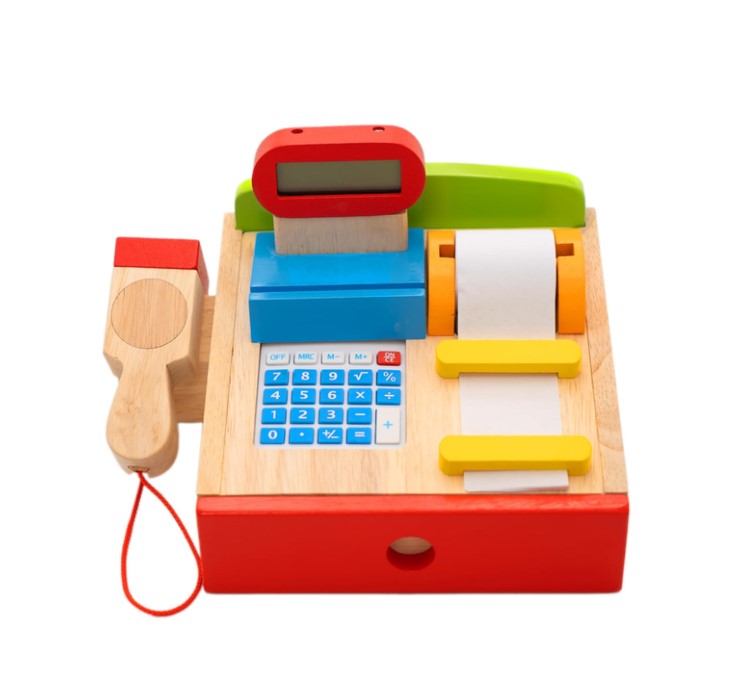 Caisse enregistreuseavec scanner & calculette