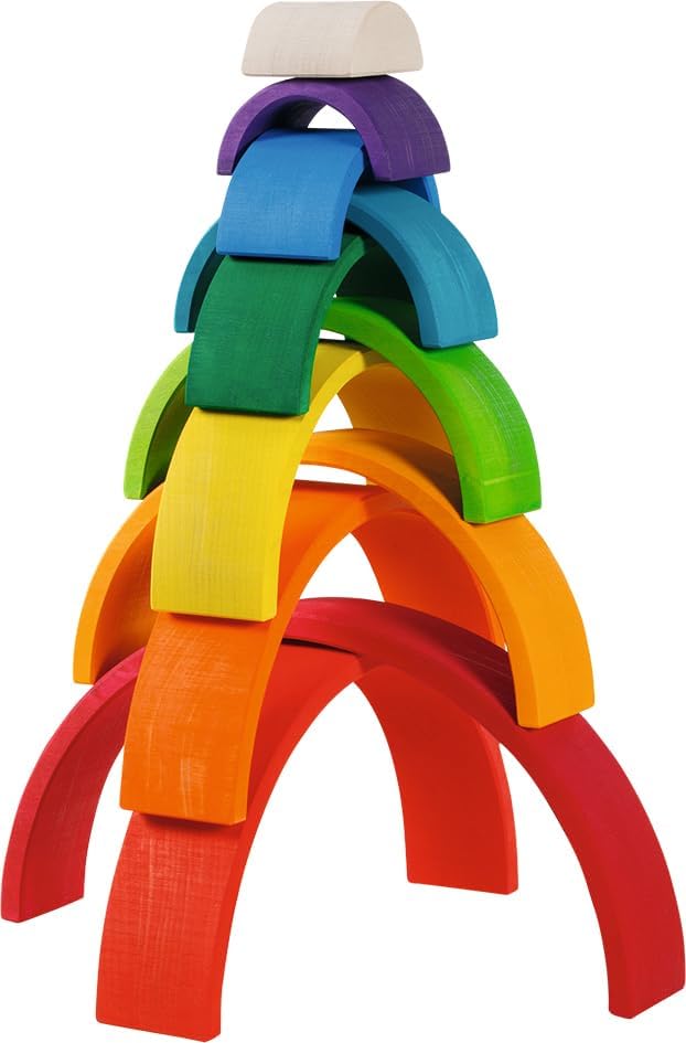 Goki Evolution - Blocs arc-en-ciel 11 pièces bois