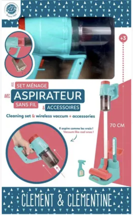 Le set de menage avec aspirateur sans fil