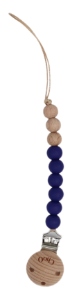 Attache Sucette en perle - Indigo